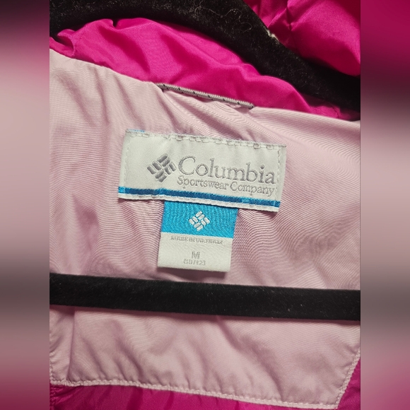 Columbia Girls Purple Hooded Jacket Size M (10/12) Zip Front Pockets - Picture 7 of 9